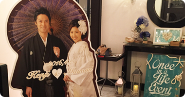 結婚式用等身大パネル