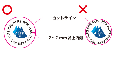 塗り足しの注意点